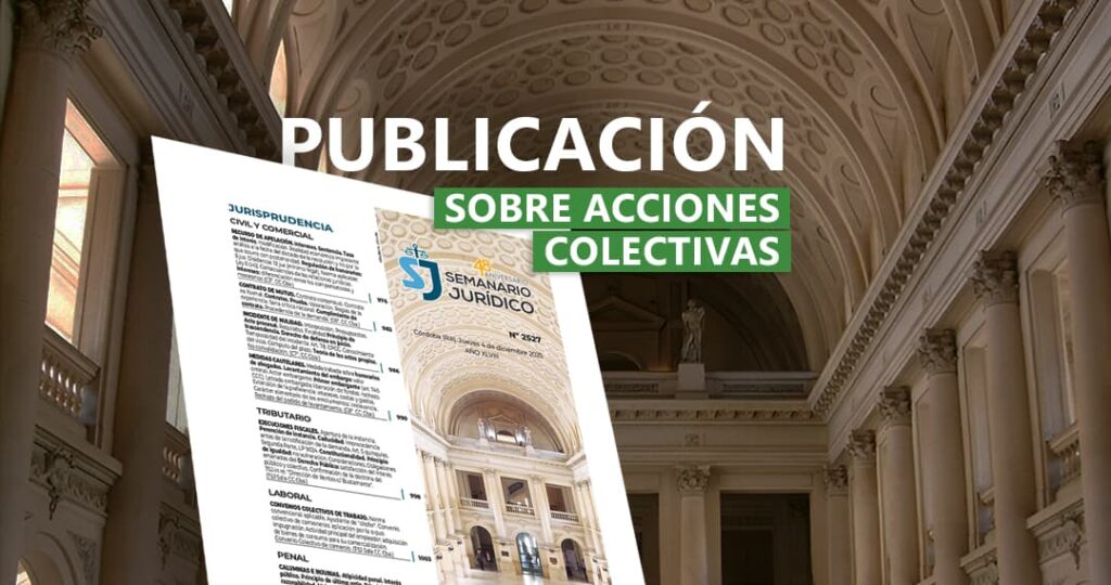 Publicación sobre acciones colectivas